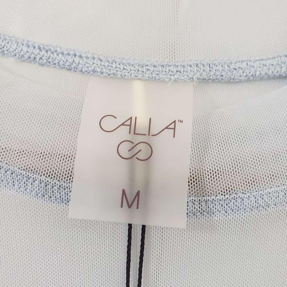 Calia Women's Oversized MEsh Tee in Pale Blue NWT - Picture 6 of 10